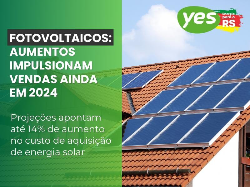 Aumento no custo de módulos fotovoltaicos impulsionam as vendas ainda em 2024!